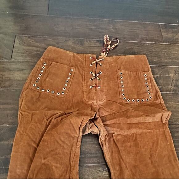 Alix of Bohemia Jodhpur Tawny Corduroy Pants SMALL Coastal Cowgirl Designer - Picture 13 of 14